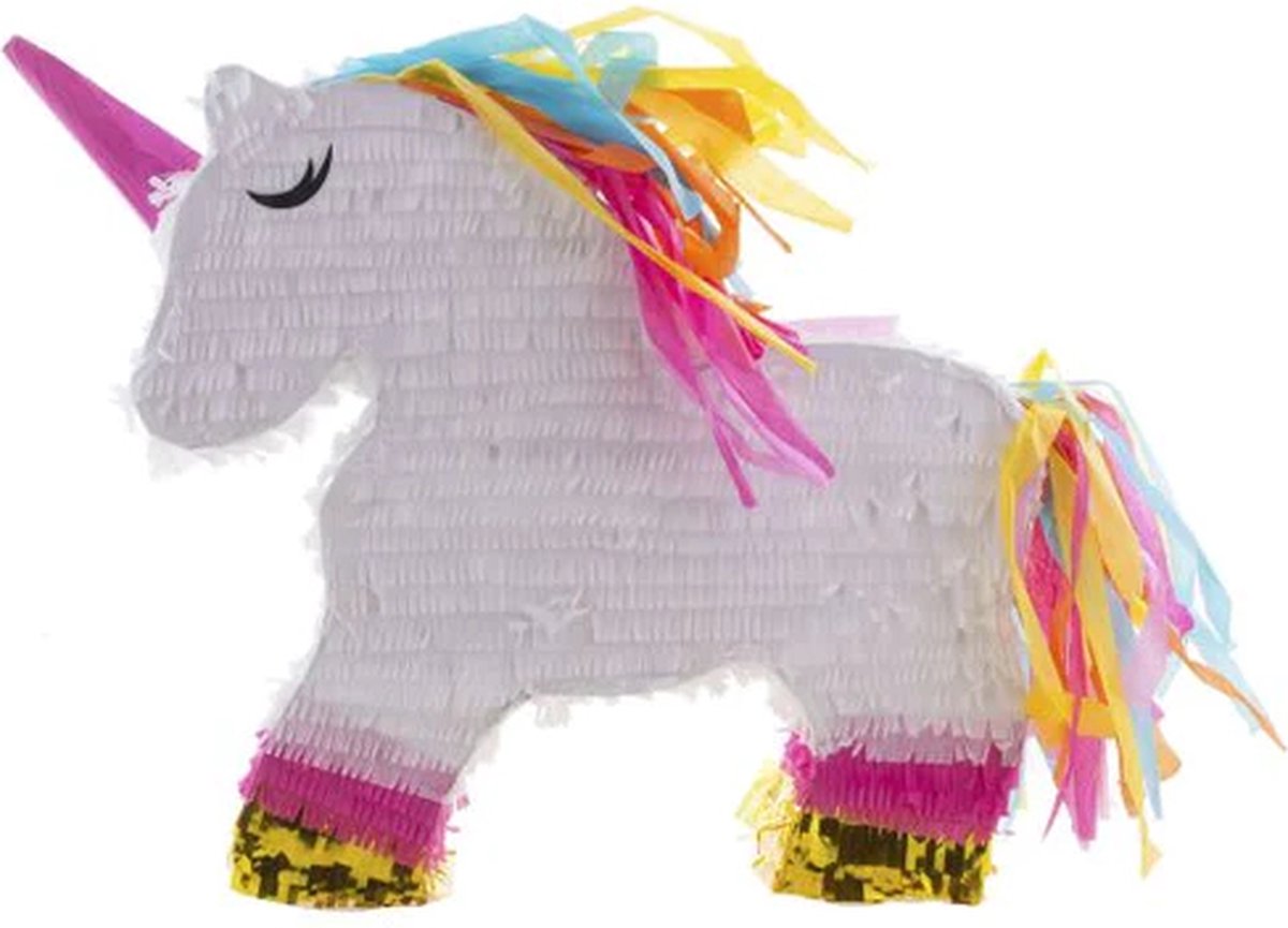   Eenhoorn - Verjaardag benodigdheden - Verjaardag artikelen - Verjaardag versiering accessoires - Feest Piñata Unicorn Wit