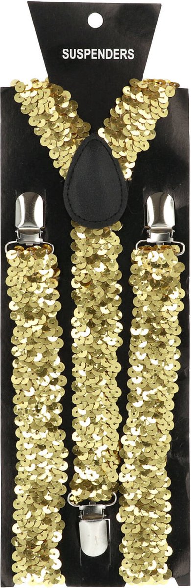 Bretels met Pailletten Goudkleurig