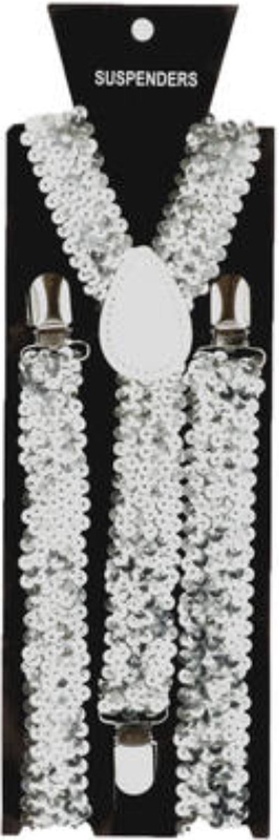 Bretels met Pailletten Zilverkleurig