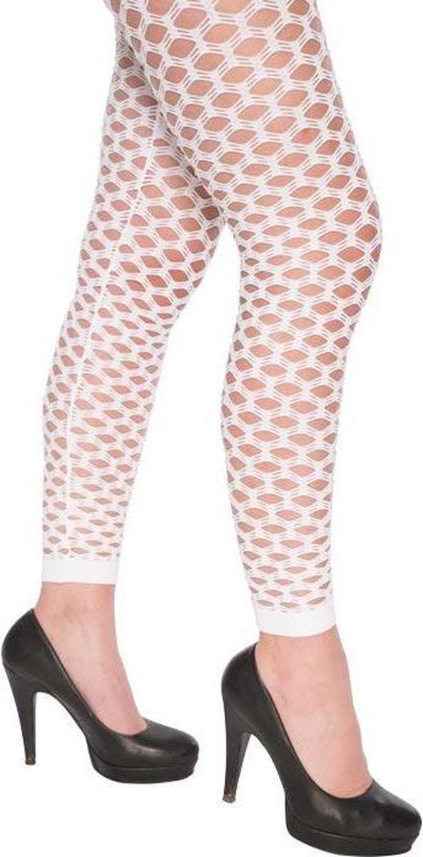 Legging + gaten wit (mt L/XL)