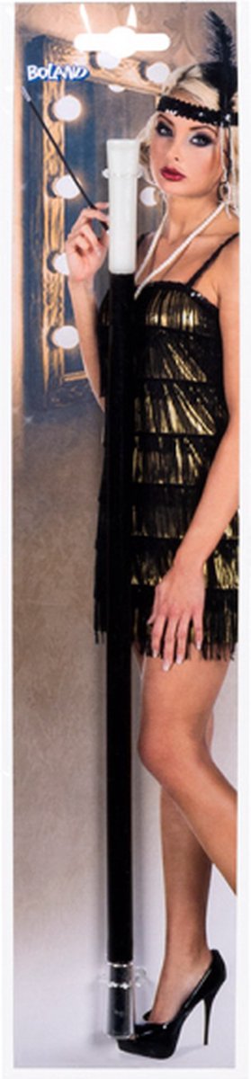 Sigarettenhouder plastic 34cm - Las Vegas showgirl verkleedaccessoire