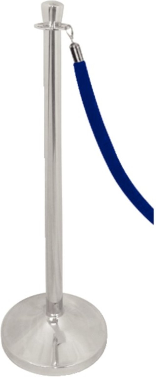 Bolero RVS afzetpaal met vlakke knop