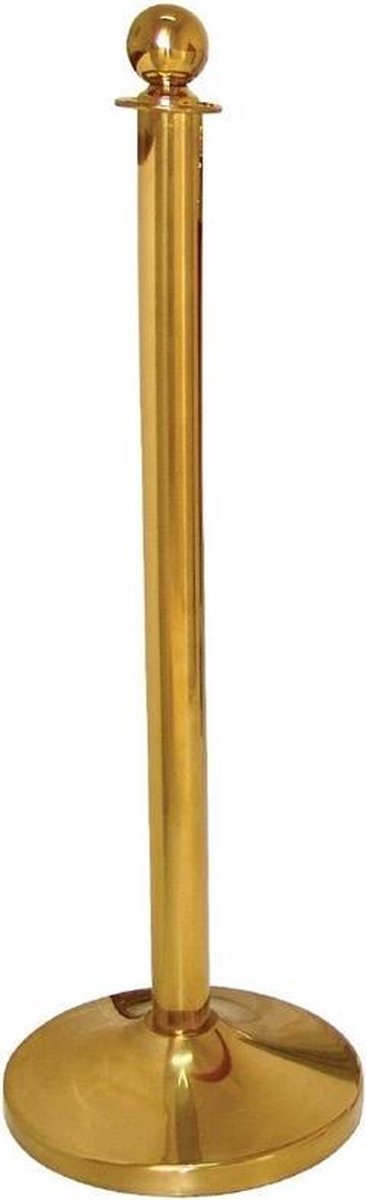 Gouden afzetpaaltje met bolle knop
