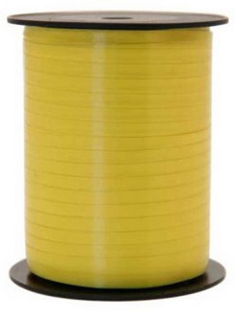 Polyband ballon lint – geel  – lint – 5mmx500m.