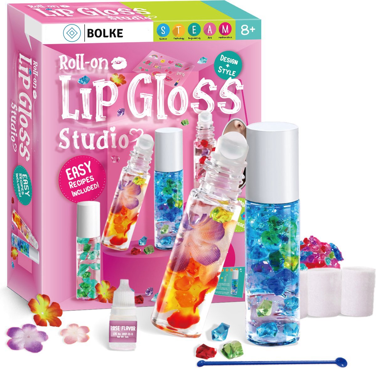 Bolke - Knutselpakketten - kinder make up speelgoed - lipgloss maken - lipgloss maken pakket - knutselset jongens & meisjes - make up meisje
