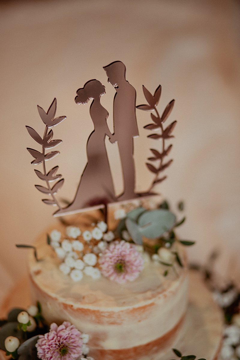 BolleToet - Caketopper - Taarttopper - bruiloft - wedding decoratie - taartdecoratie