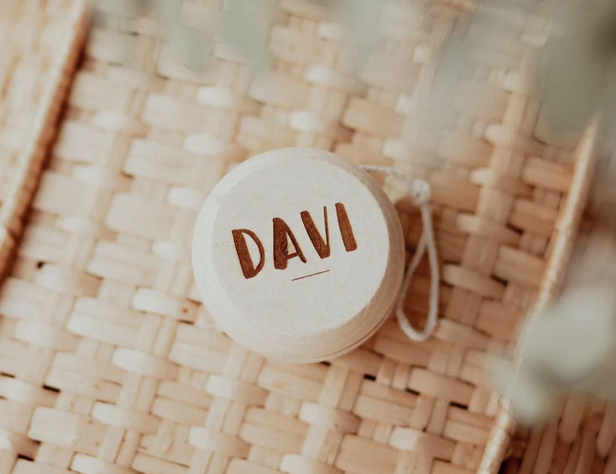 BolleToet houten Jojo met naam - kinder speelgoed