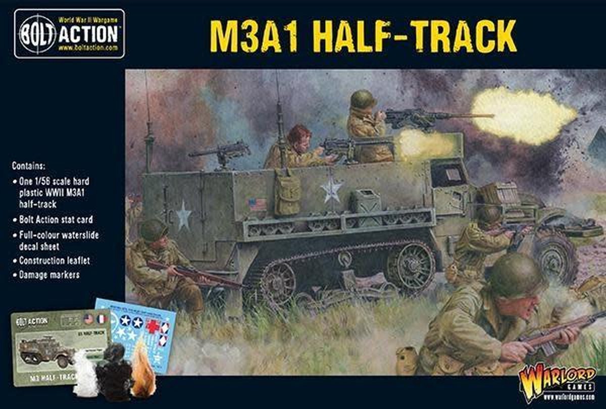 M3A1 Half-track plastic boxed set