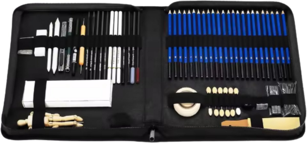 Schetspotloden set - 80 stuks - Met Reisetui - Voor kinderen en volwassenen - Met Puntenslijper