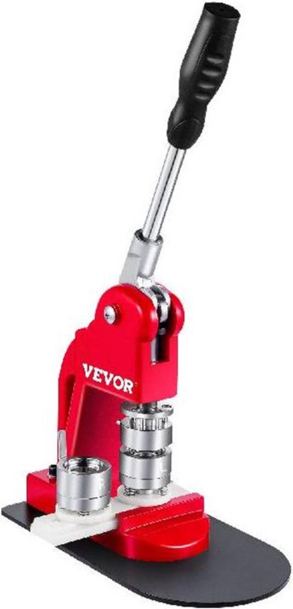 Bolture Button Maker Machine - Badge Maker - Buttons Zelf Maken - 58 mm - Inclusief 500 Buttons - Rood