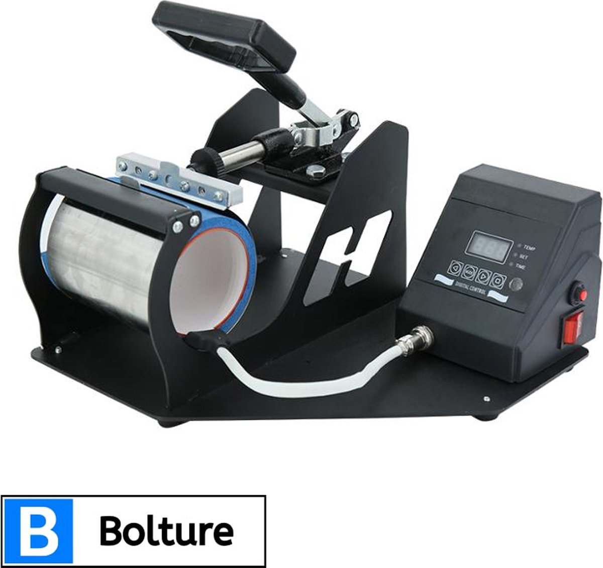 Bolture Mokkenpers - Sublimatie Printer - Heat Press Machine - Drukpers - Warmte Pers - Hittepers - 350W
