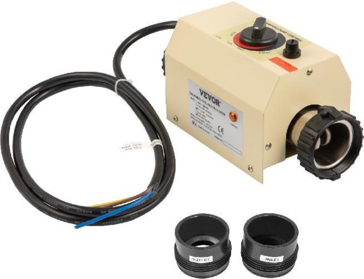 Bolture Pool Heater - Zwembad Verwarming Electrisch - Warmtepomp - Badkachel - Elektrische Boiler - 3W 48mm