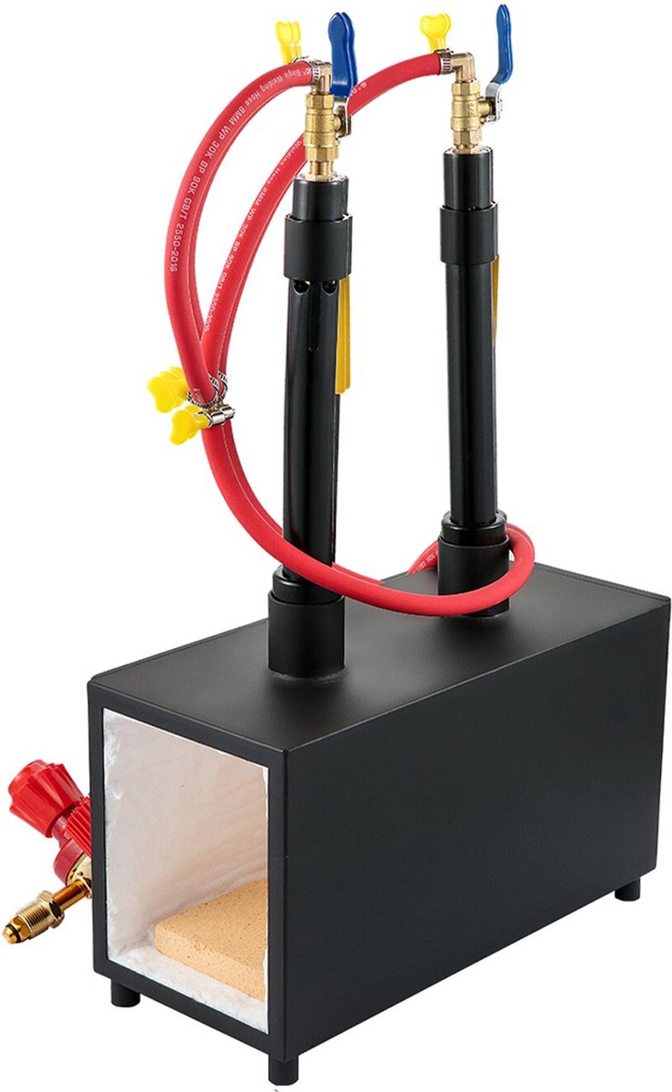   Smeltoven - Smeedoven - Smeltkroes - Edelmetaal - Elektrisch - Inclusief Volledige Set - 2 Branders