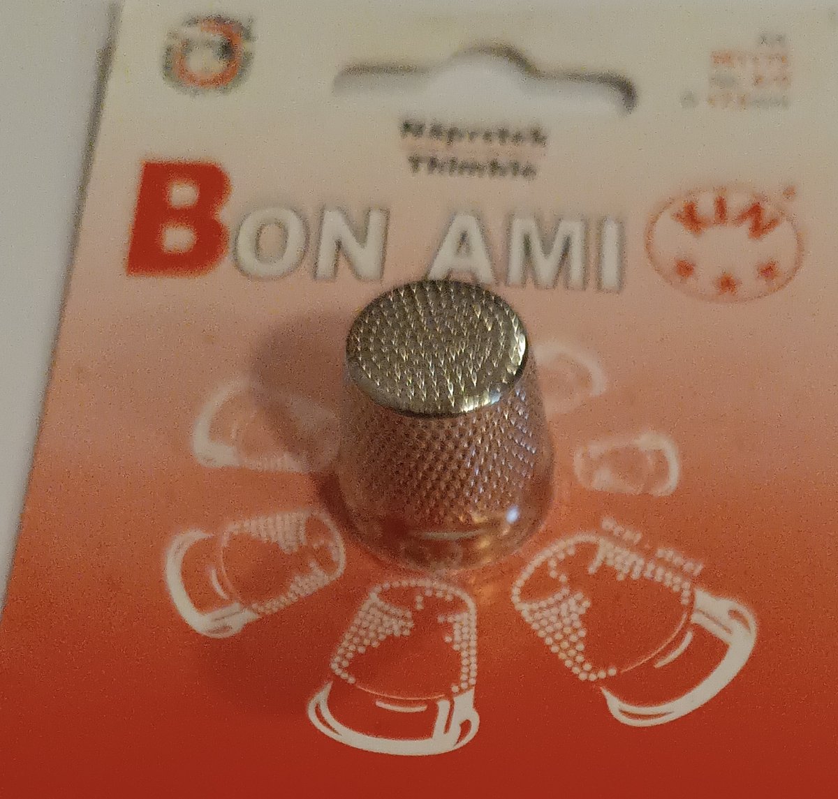 Vingerhoed zilverkleurig no.4/0 17,5mm