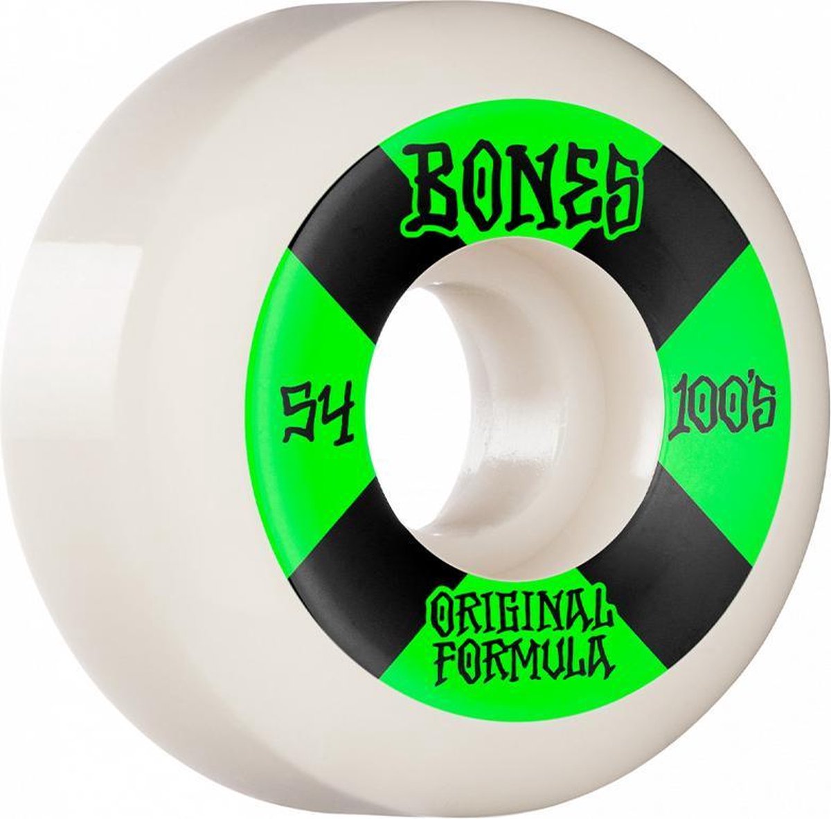 Bones 100s 4 V5 Sidecut Wheels 100a White 54mm
