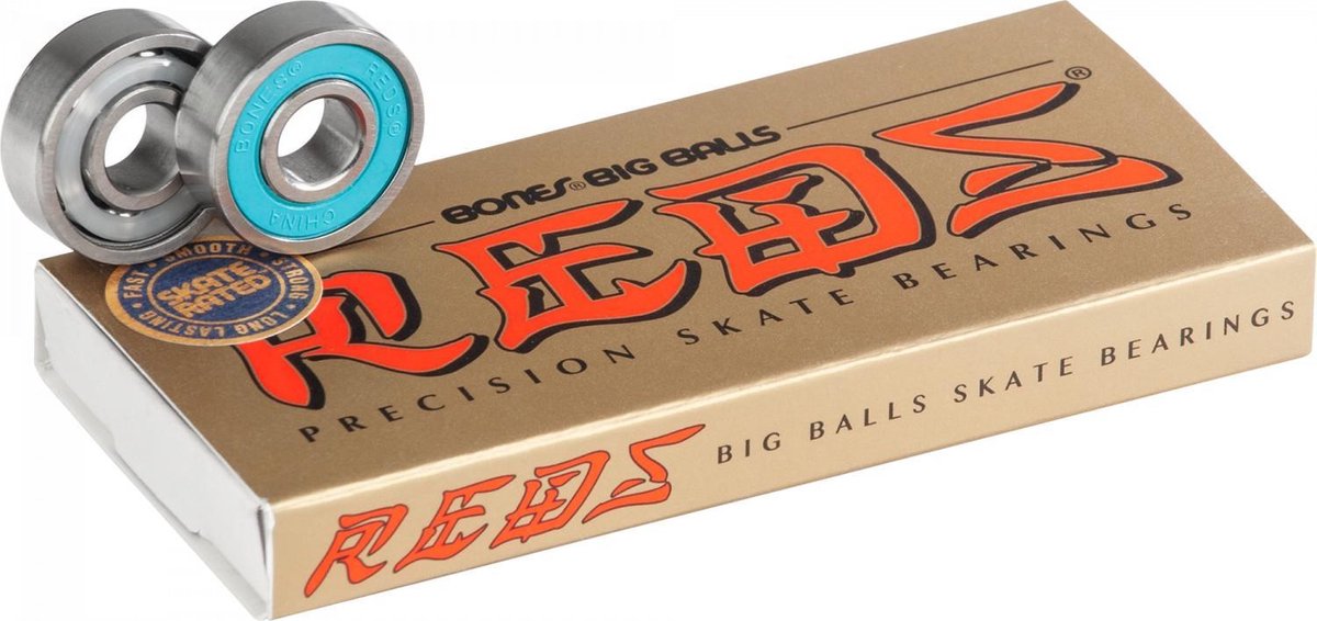 Bones Big Balls Reds Skateboard Lagers (8 Pack) - Blue