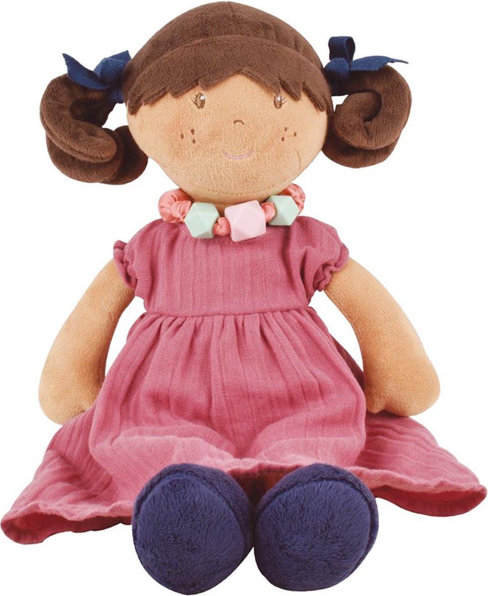 Bonikka: Mijn beste vriendin Mandy - 38cm / met vriendschapsarmband, in roze jurk