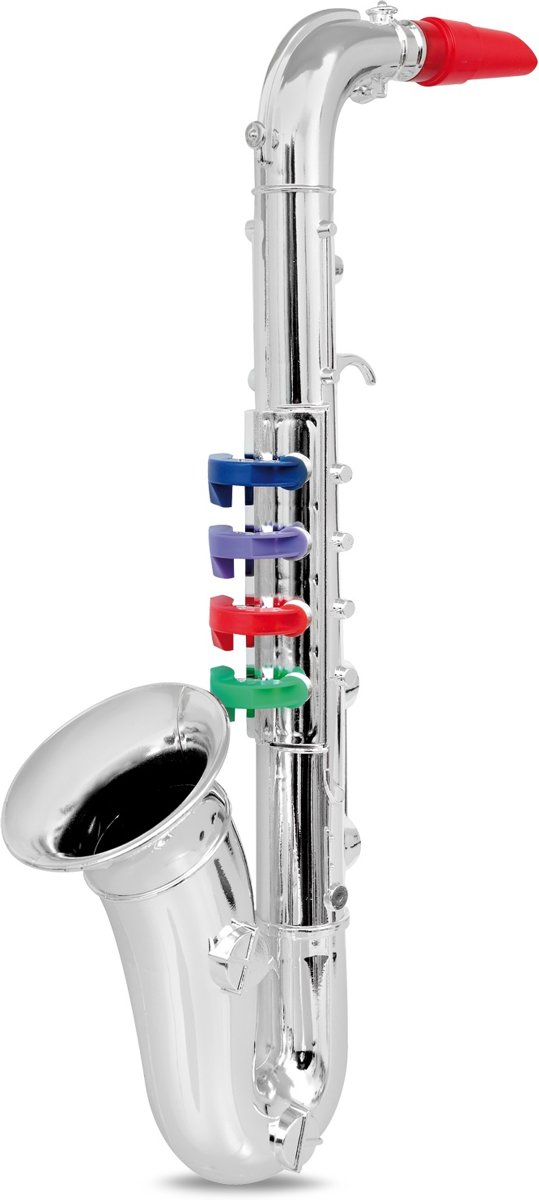Bontempi Saxofoon 4 Toetsen Zilver 37 Cm