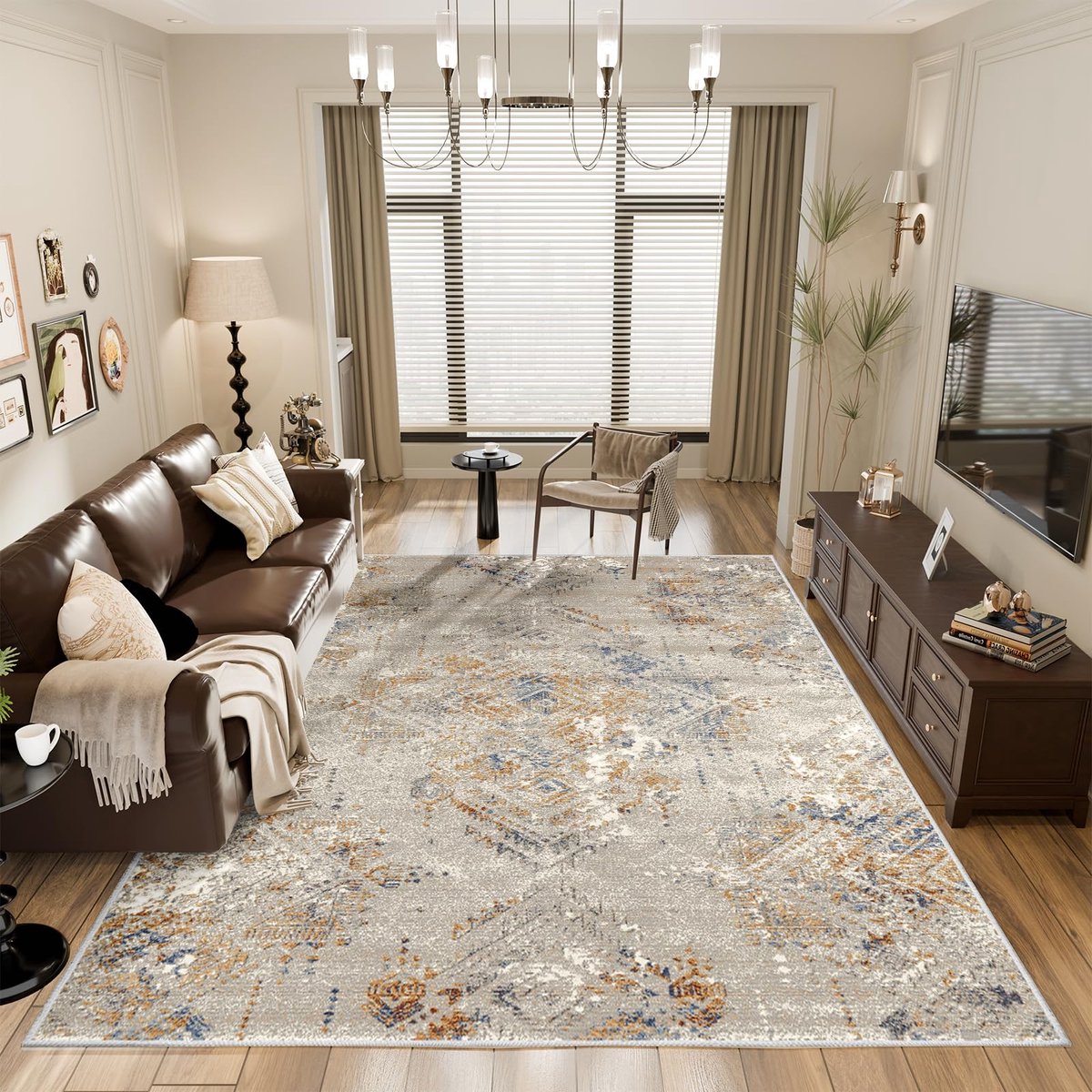 Boraboi® Vloerkleed voor Stijlvolle Woonkamers en Kantoren - Pluizige Spons, 200 x 300 cm, Wasbaar en Antislip Ontwerp