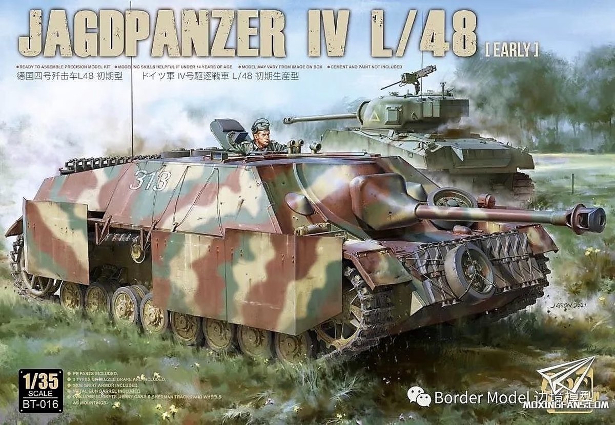 1:35 Border Model BT016 Jagdpanzer IV L/48 early Plastic kit