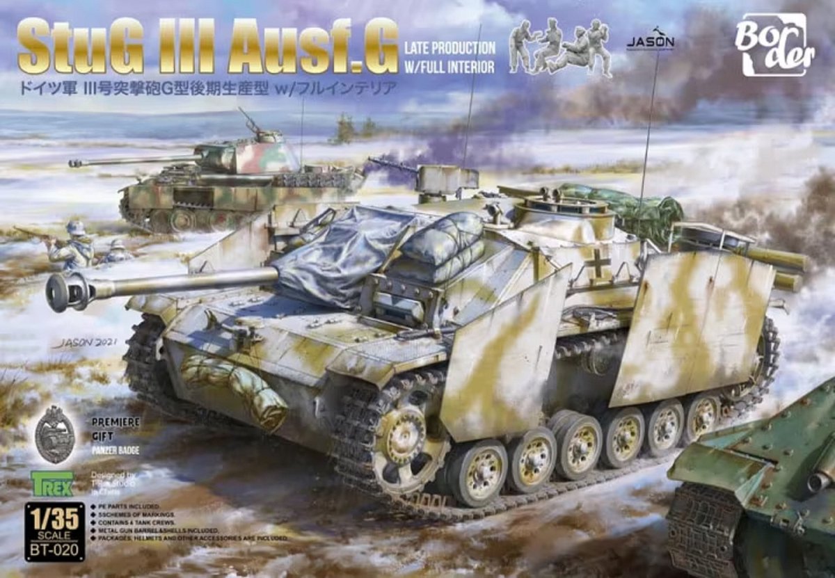1:35 Border Model BT020 StuG III Ausf. G Late Production with Interior Plastic kit