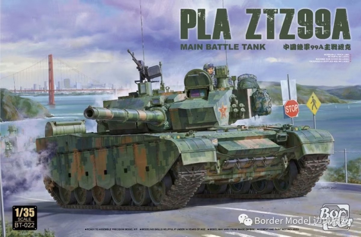 1:35 Border Model BT022 PLA ZTZ99A Chinese Main Battle Tank Plastic kit