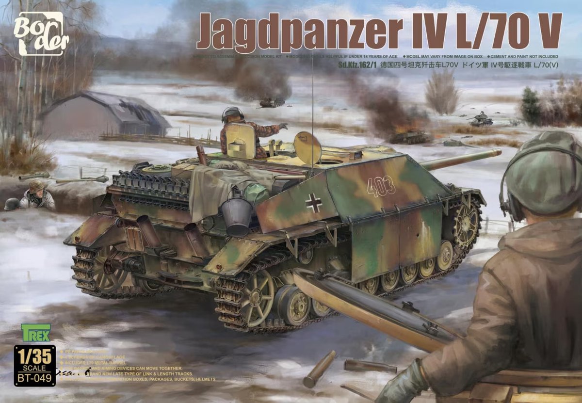 Border Model Modelbouwpakket Militaire voertuigen - BT049 Jagdpanzer IV L/70 V - Sd.Kfz.162/1 - Tankvernietiger Plastic - 1:35 -