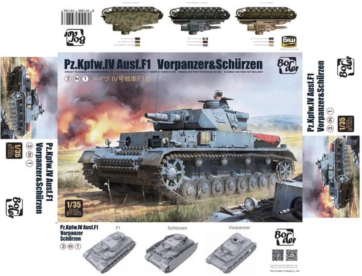 Panzer 4 Ausf F1 3in1