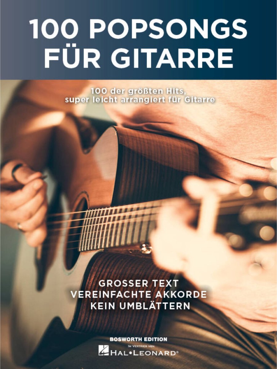 Bosworth Music 100 Popsongs für Gitarre - Songboek