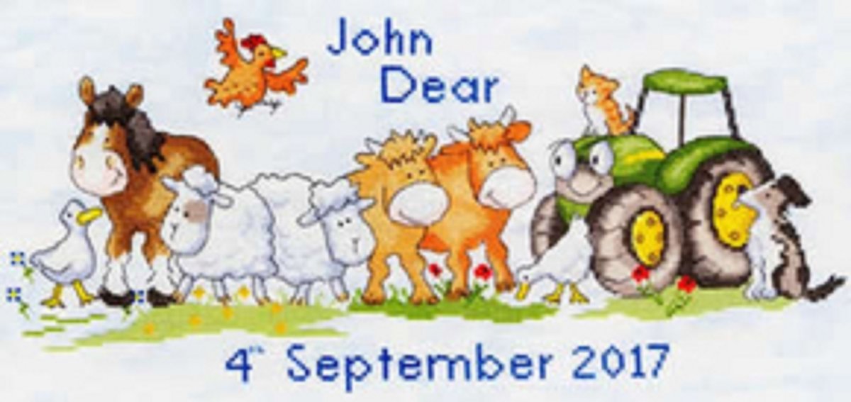 Borduurpakket BABY SAMPLERS - FIRST BORN - BOTHY THREADS