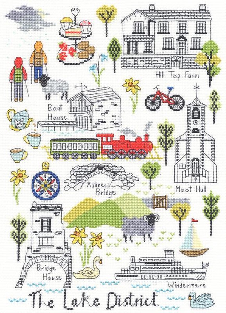 Borduurpakket Love The Lakes Bothy Threads xls08
