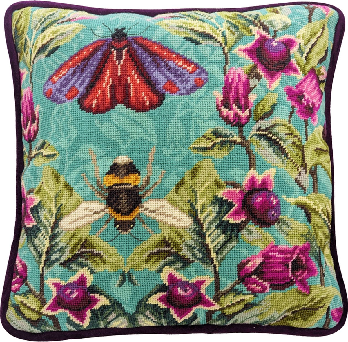 Bothy Threads borduurkussenpakket deadly nightshade TAM1 voorbedrukt