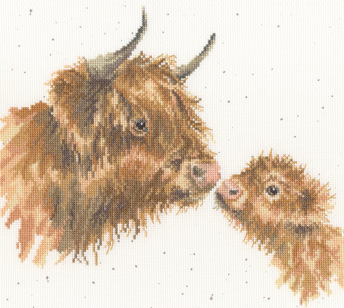 Bothy Threads borduurpakket gentle one - hooglander familie XHD140 telpatroon