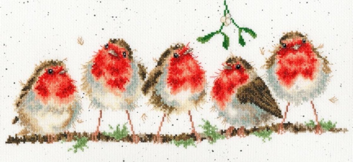 Rockin Robins Borduurpakket Wrendale Designs by Hannah Dale XHD69