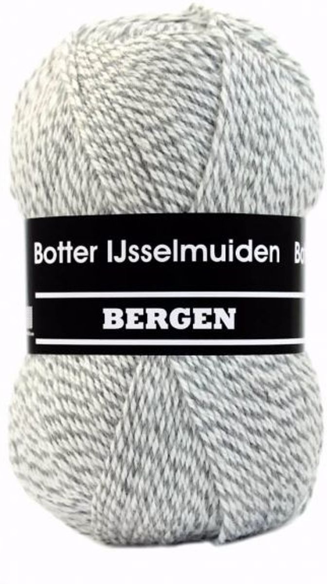 Botter Bergen kleur 4 Ecru, Grijs (sokkenwol) 10 stuks