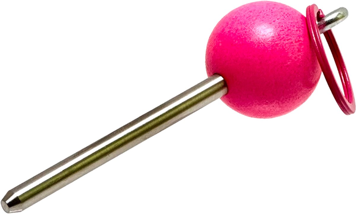   - Jeu de Boules - Traceur de terrain - kleur neon-magenta - V2A roestvrij staal