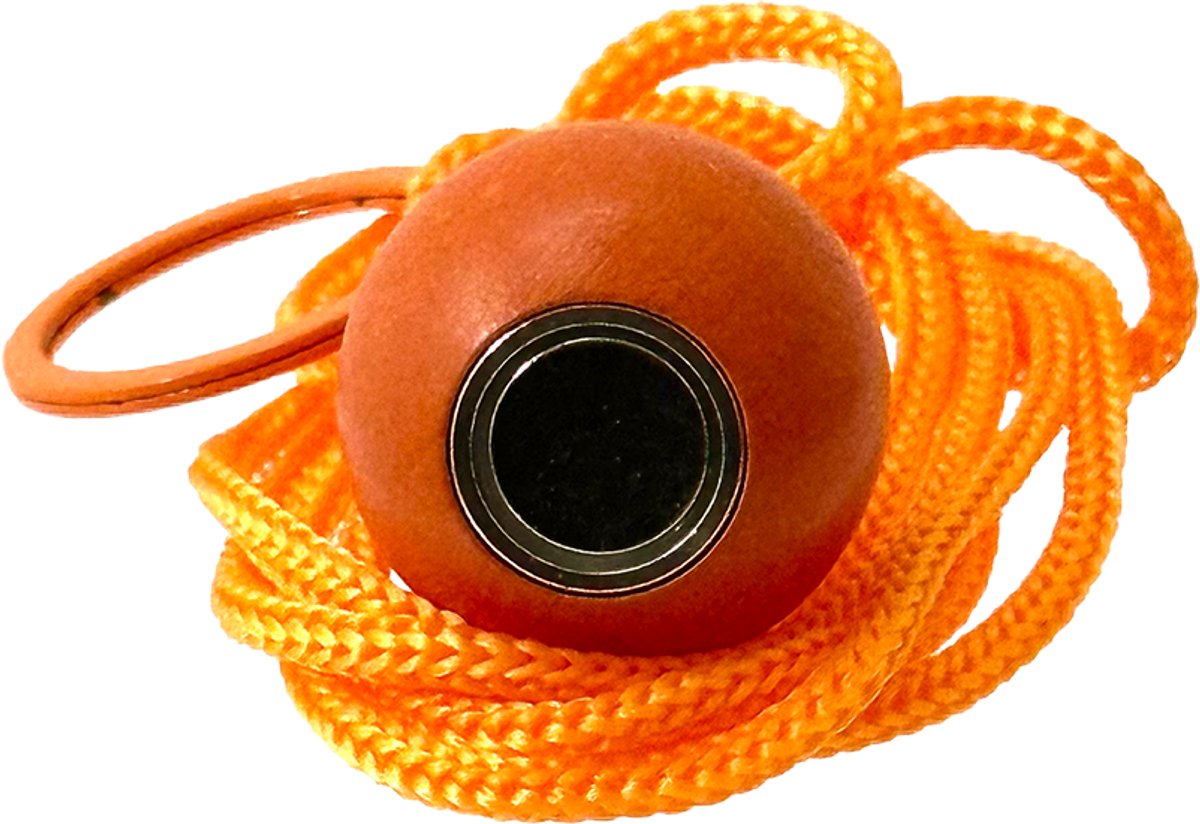   – Jeu de Boules - Magneet - Krachtige Magnetische bouleopraper oranje in de vorm van but met koord – 4 kg