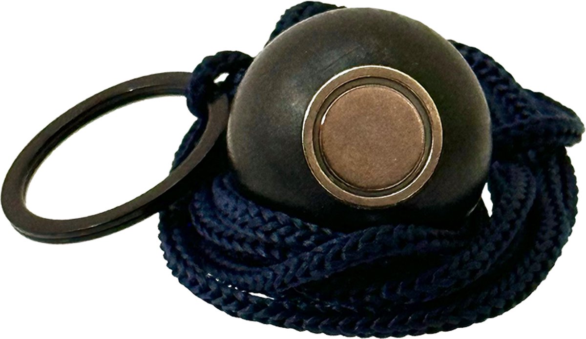  – Jeu de Boules - Magneet - Krachtige Magnetische bouleopraper zwart in de vorm van but met koord – 4 kg