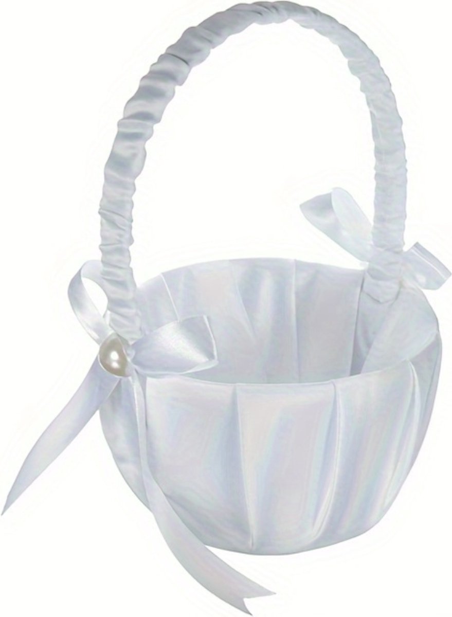 Bovista Bloemenmandje Bruiloft - Strooimandje - Huwelijk - Bruidsmeisje - Flower Basket