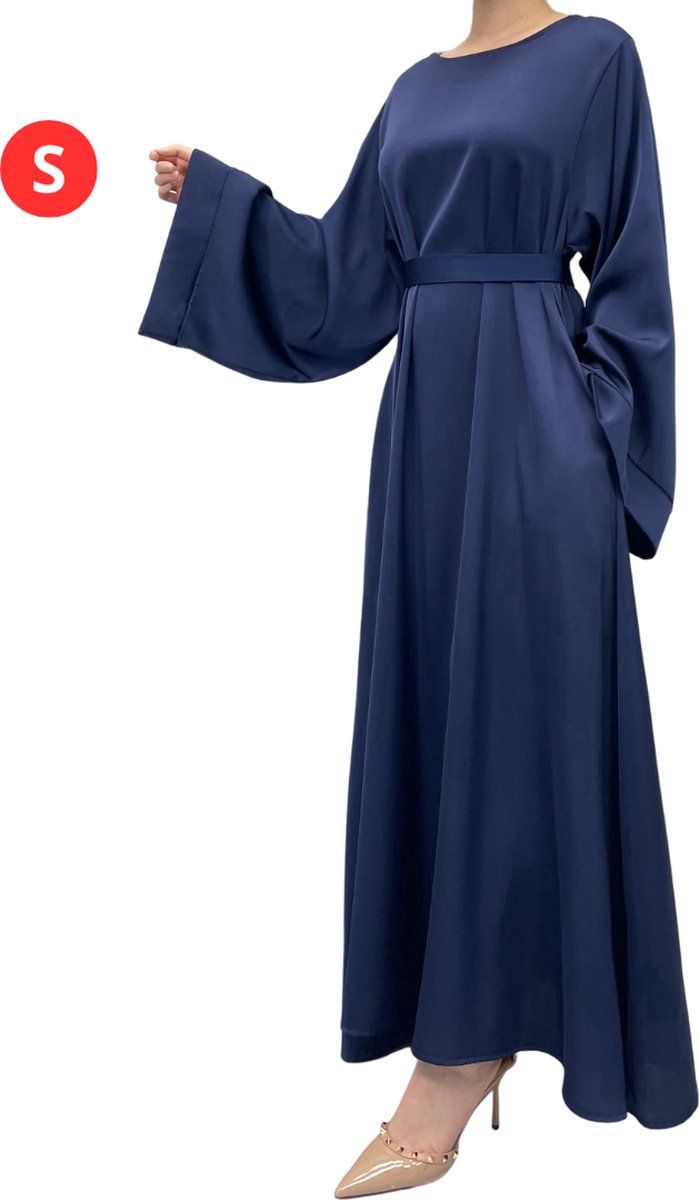 Bovista Islamitische Kleding - Abaya - Gebedskleding Dames - Alhamdulillah - Jilbab - Khimar - Vrouw - Marineblauw - Maat S