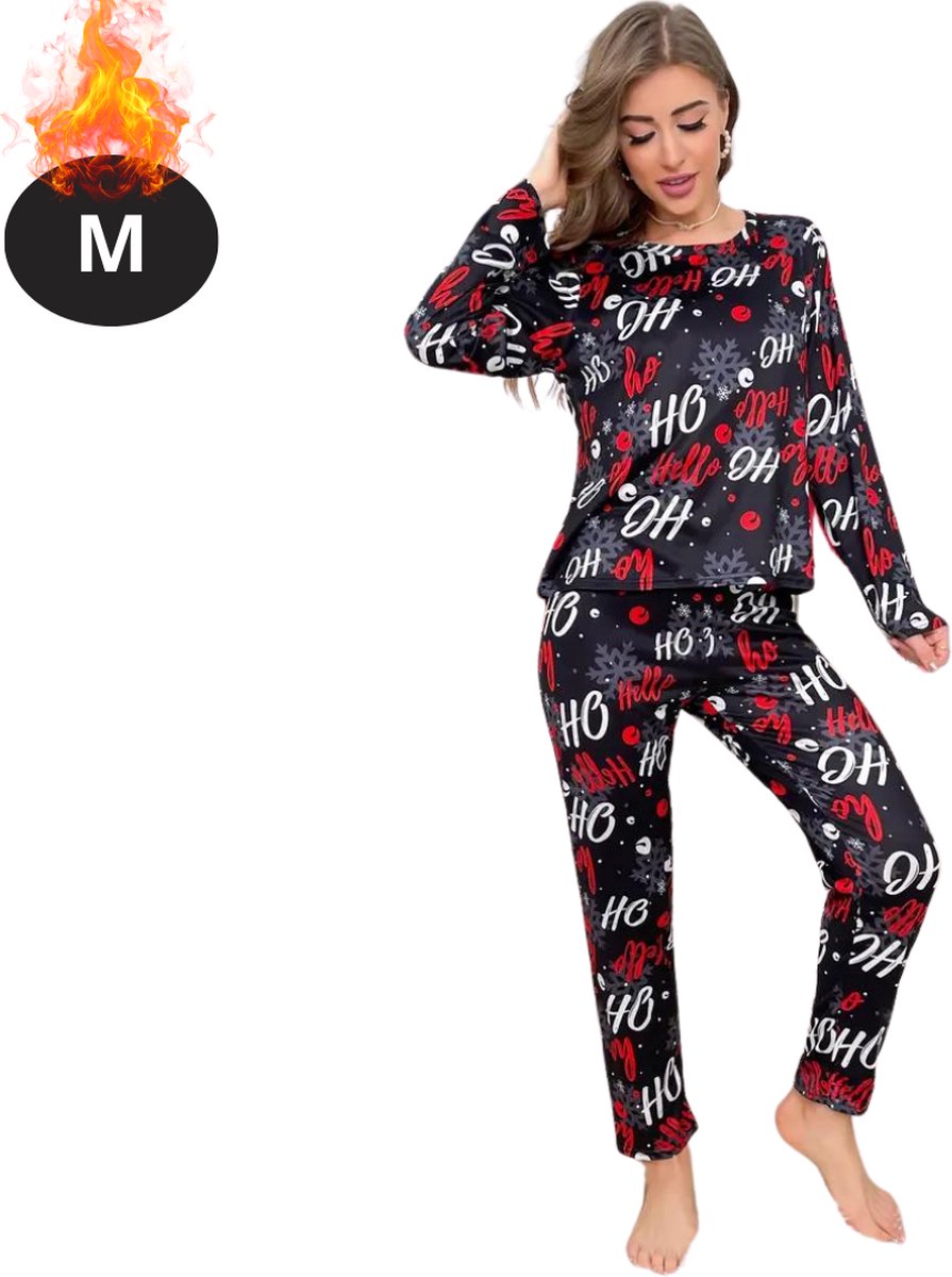 Bovista Kerst Pyjama - Dames - Kerstpyjama - Vrouwen - Slaapkleding Volwassenen - Set - Broek - Shirt - Christmas - Maat M