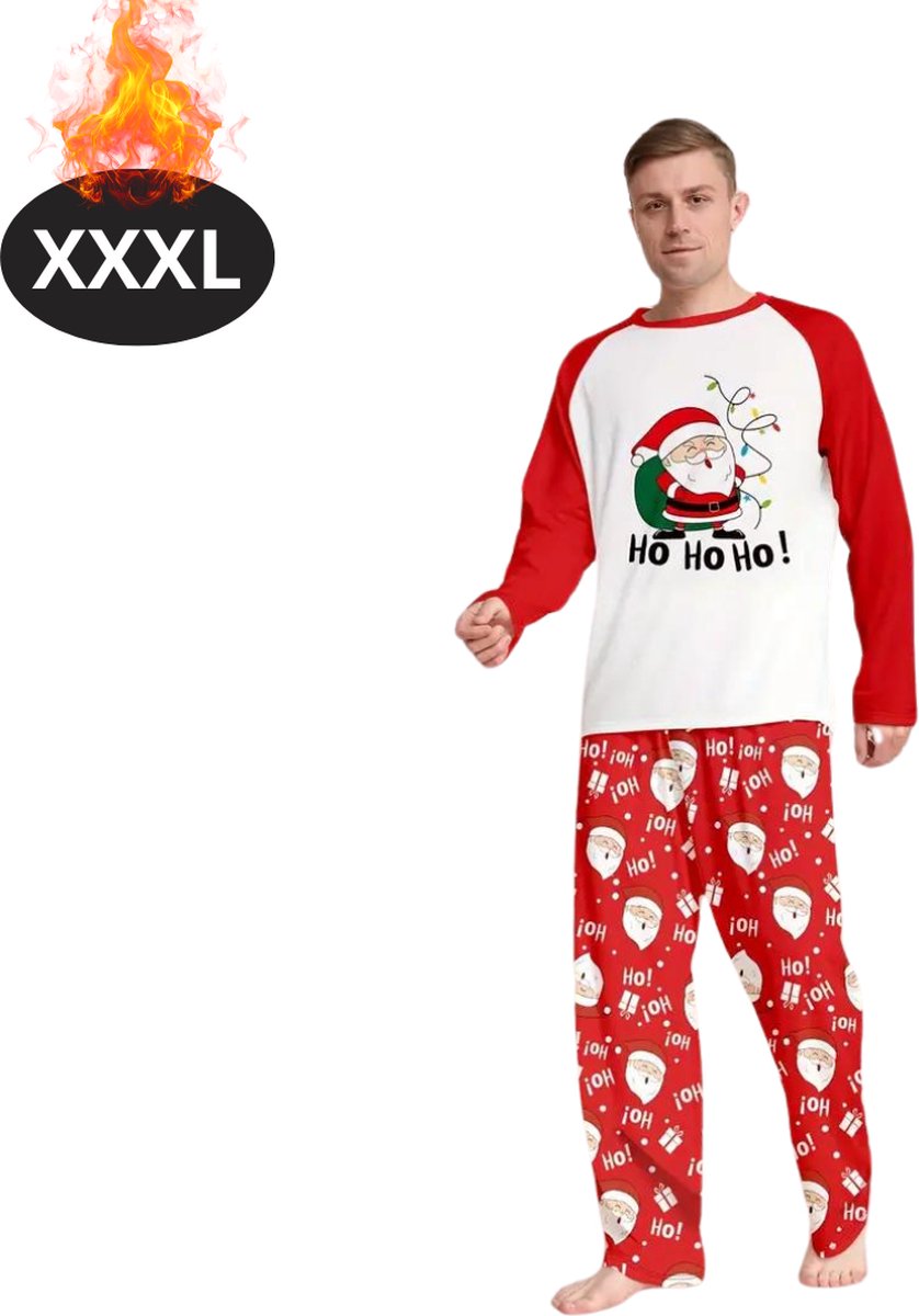 Bovista Kerst Pyjama - Heren - Kerstpyjama - Mannen - Slaapkleding Volwassenen - Set - Broek - Shirt - Christmas - Maat XXXL