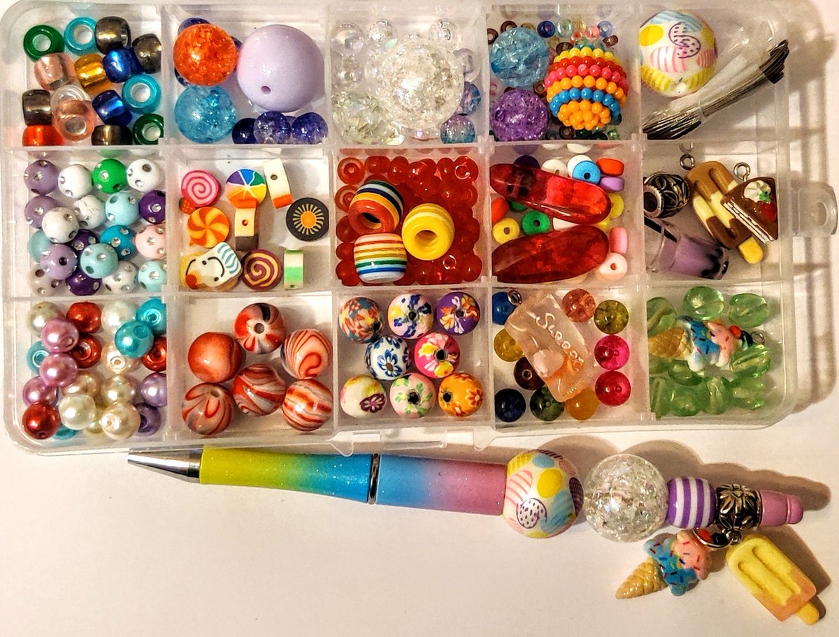 Kralen Set - SNOEP! - Edelstenen - Hyacint Kristal - met Kralenpen - Kralendoos - Sieraden - Parels - t.w.v meer dan €60 - Snoepjesbedels - en Nog Veel Meer! - Cadeau - Sinterklaas - Kerstmis -