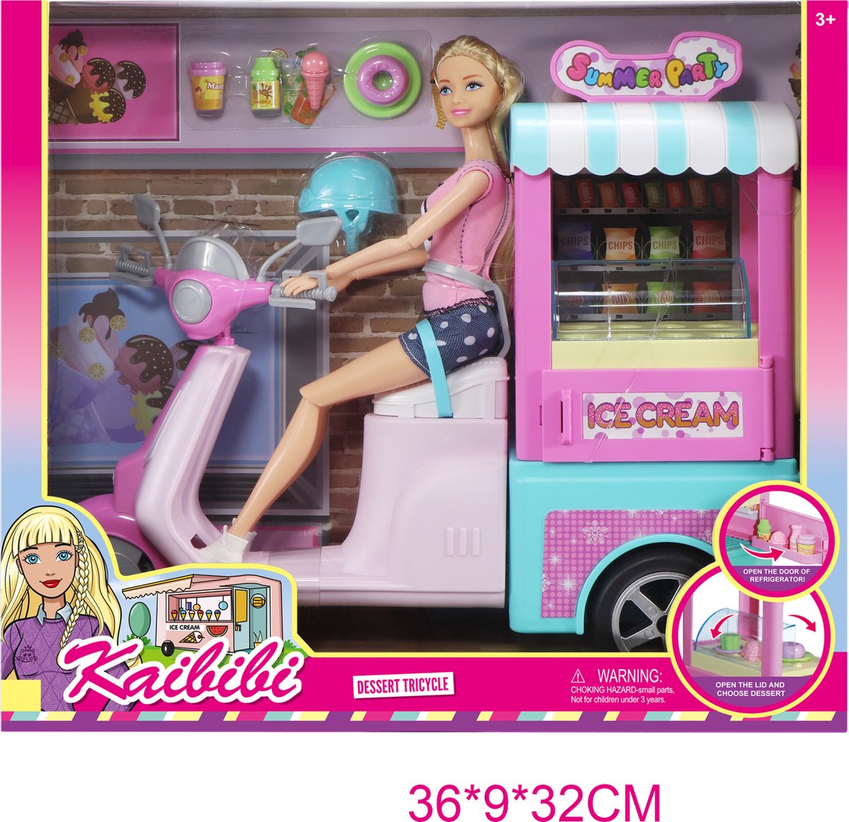 Pop met ijskar 29 cm