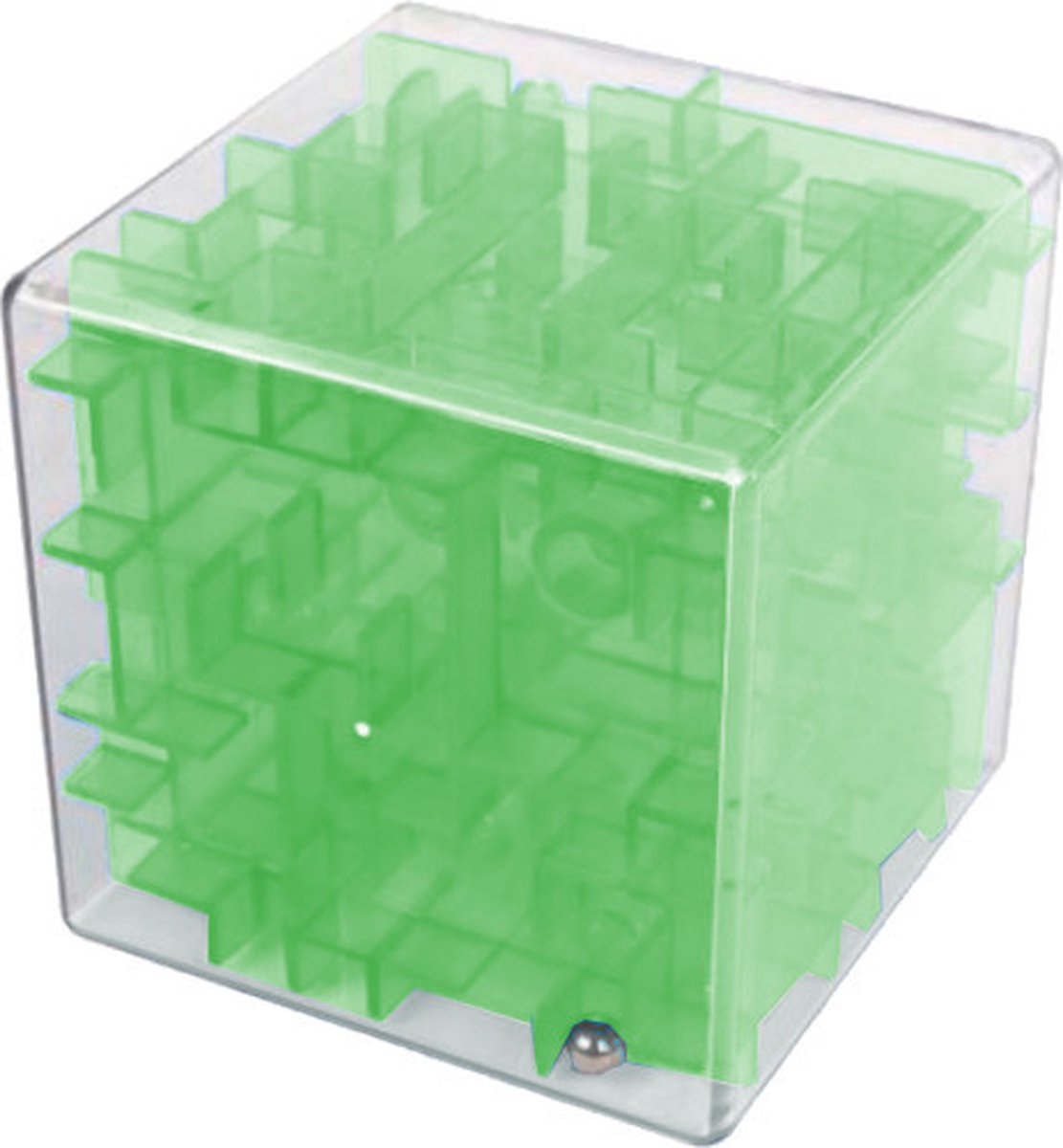 Brain Games Hersenkraker Magic Cube Doolhof Junior 7 Cm Groen