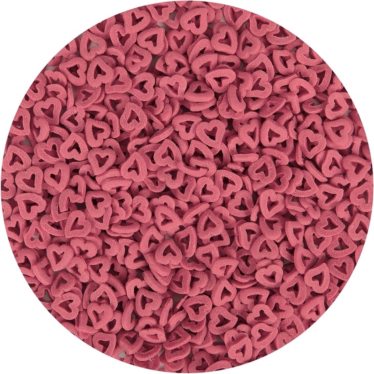 BrandNewCake Confetti Open Hartjes Rood 50gr.