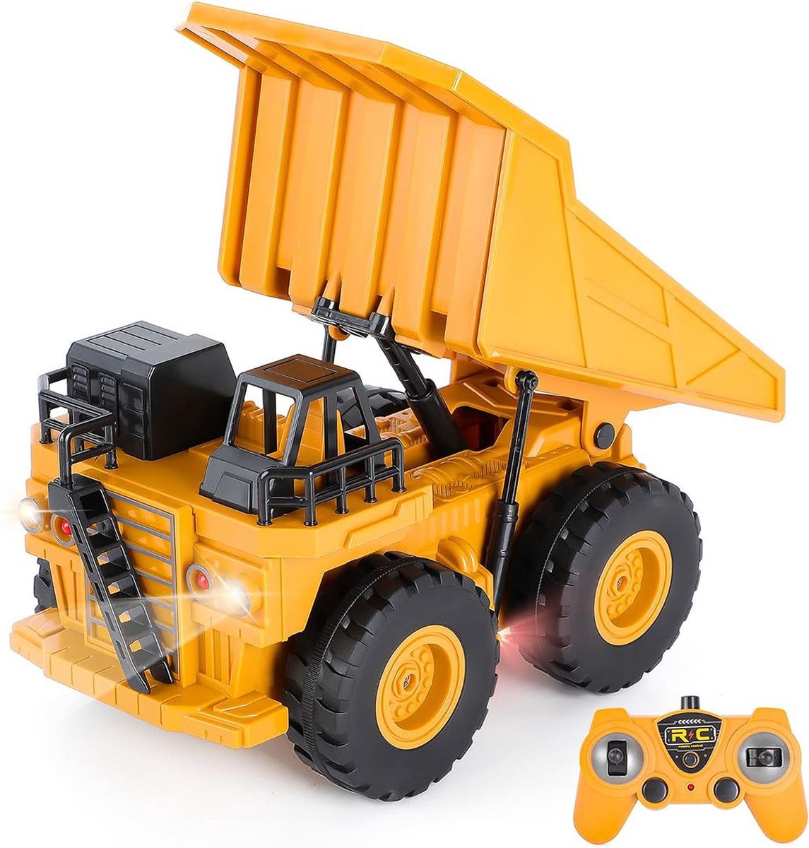 MKSS® graafmachine Speelgoed Elektrisch - Buitenspeelgoed - Zandbak - Geel