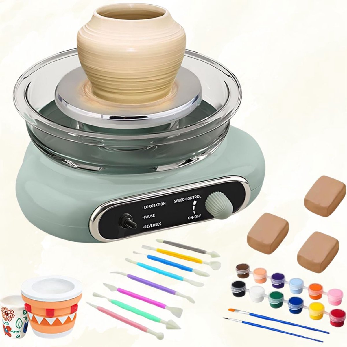 Pottenbakkersschijf - Pottenbakken Draaischijf - Boetseerschijf Kinderen & Volwassenen