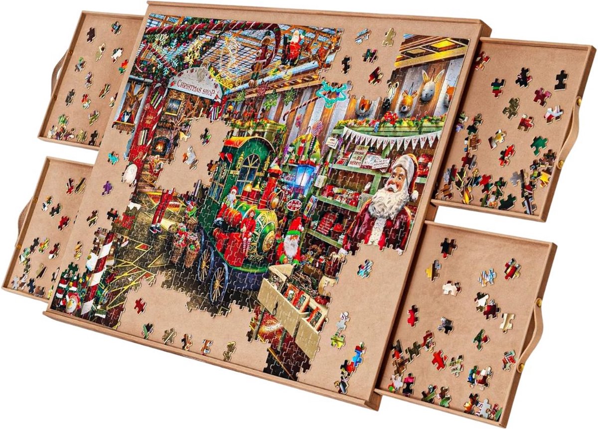 Puzzeltafel -   - Puzzelmap - Bruin