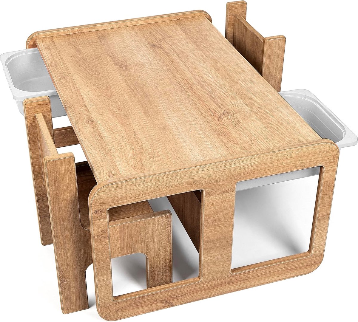 Kinderbureau - Kinder Tafel - Bruin en Wit